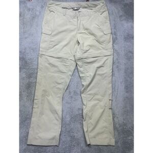 The North Face Pants Women's 14 Beige Belted Convertible Hiking Outdoor Gorpcore